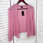 Torrid  Slub Knit 3/4 Sleeve Cropped Shrug Cardigan Pink Large Photo 6