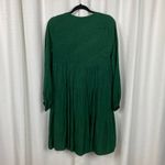Anthropologie Maeve Green Amber Tiered Long Sleeve Babydoll Mini Dress Sz.XS Photo 8