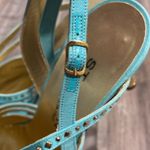 St. John  Aqua Slingback rhinestone heels Made In Italy size 9 “something blue” Photo 7