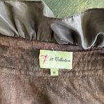 7 Collection Brown Velvet Jacket Size M Photo 5