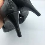 Aerosoles  Heelrest Black Leather Peep Toe Heels Photo 7