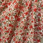 Monteau  Coral Floral Smocked Mini Dress Photo 5