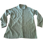 SheIn  Green Long Sleeve Button Down Shirt Dress Tunic‎ Top Small Photo 0