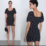 ZARA  Black and White Polkadot minidress Photo 3