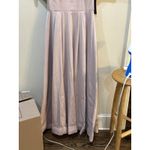Aidan Mattox  Off Shoulder‎ Cape Gown Portrait Collar Gown Size 10 Pale Blush Photo 6