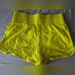 JoyLab  High Waisted Running Shorts Set of 2 Large Hot Pink/Neon Yellow Photo 2