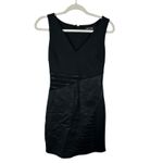 Guess  Vintage Black Pleather Mini Dress Size 2 Sleeveless Faux Leather Party Photo 1