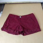 Aeropostale Maroon Twill Shorts 4 Summer Preppy Classic Cherry Girl Minimalist Photo 7