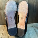 Vaneli Women’s Slip On Leather Flats Snake Skin Print Brown Bow‎ Gold size 7 Photo 3