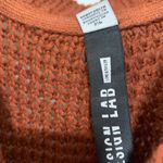 Design Lab  by Lord & Taylor | Sienna brown cold shoulder knit sweater Photo 5