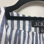 J.Crew Flutter-Sleeve 100% Linen V-Neck Top in Stripe - Size XS Photo 7