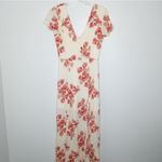 Privacy Please  Cream "Rebecca" Floral Casual Maxi Dress Size Small Photo 5