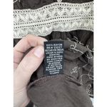 Mlle Gabrielle  Y2K Embroidered Mini Dress Women L Brown Romantic Cottagecore Photo 4