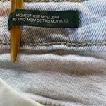 Wild Fable Jeans Size 10 Light Bleach Wash Ripped Mom Jeans Highest Rise Photo 2