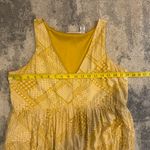 Sincerely Jules Yellow Patterned Mini Dress Size L Photo 3