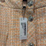 Karen Millen Peach Tweed Button Mini Skirt Photo 4