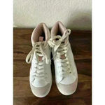 Hurley  Women’s White/Pink High Top Lace Up Sneakers Size 6.5M Fashion Shoes Photo 2