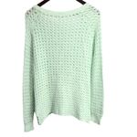 Missa Mint Green Long Sleeve Knit Boatneck‎ Beachy Ocean Sweater Size XS Green Photo 1