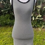 Black and white Slip on body con dress scoop neck Photo 0