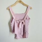 Raquel Allegra Silk Satin Cami Wide Leg Trouser Set Dusty Rose size XS Pink Photo 10