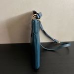 Coach Rowan Leather Crossbody Leather File Bag Deep BlueTurquoise Gold Hardware Photo 2