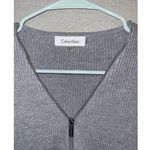 Calvin Klein Gray Full Zip  Sweater Photo 1