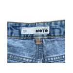 Topshop Moto Denim Shorts Size W30 Cotton Highwaisted Cutoff Jean Shorts Photo 2