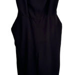 Old Navy  Wide Leg Black Knit Jumpsuit Sz Medium Sleeveless Photo 0