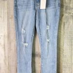 EVIDNT Los Angeles 28 Verona Skinny Ankle Cropped Asymmetrical Raw Cut Hem Jeans Photo 0