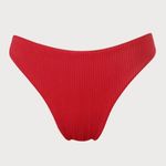 Berlook Red Solid Low Waisted Bikini BOTTOM ONLY 1130 Photo 3