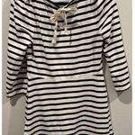 Kate Spade Floral White Black Striped Fit And Flare Mini Dress Photo 6