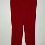 EXPRESS red ankle high rise pants paperbag waist women’s size 4R dress pants Photo 0