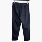 Aritzia Babaton Cohen Cashmere Wool Navy Micro striped cropped Pants trouser 6 Photo 3