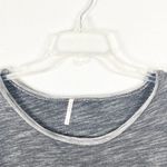 Free People Space Dyed Gray Long Sleeves High Side Slits To The Max Tunic Small Photo 7