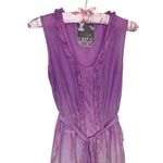 Young Fabulous and Broke  Silk Ombré Tie‎ Dye Slip Dress XS Tie Waist Ruffle Fairy Photo 3