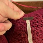 Free People Songbird Sweater Maroon Medium Photo 3