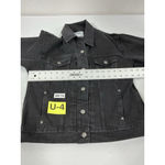 Old Navy Womans  Jean Jacket Small Black Excellent Photo 5