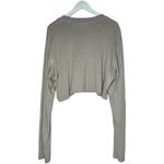 Cotton Citizen  Cropped Long Sleeve Shirt Size Large Photo 2