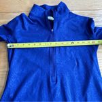 Nike Pro Dri-Fit Quarter Zip Purple Snakeskin Print Long Sleeve Top Size Large Photo 3