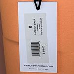 We Wore What  Solid Lace Up Biker in Peach Cobbler Photo 5