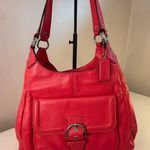 Coach Campbellā Leather Hobo Bag Raspberry Pink C1480-F24686 Photo 0
