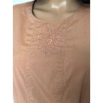 Burberry 70's Burberrys Tan day dress Embroidered Crest, boulton zip & size tab small Photo 15