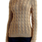 Ralph Lauren Lauren  cable knit sweater in tan Photo 0