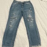 Flying Monkey High Waisted Straight Leg Ripped Jeans Photo 0