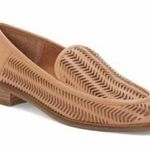 Lucky Brand  Tan Laser Cut Camdyn Leather Loafer Sz.8M Photo 0