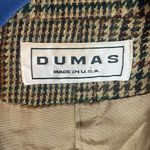 Pierre Dumas Vintage Dumas Checkered Plaid Square Blazer Jacket Collar Pocket Neutral Siren Photo 5