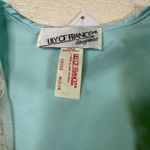Lily Of France  Sleepwear Vintage Blue Satin Lace Trim‎ Nightgown Medium Photo 1