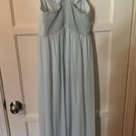 Show Me Your Mumu June Maxi Chiffon Bridesmaid Dress, Color: Icy Blue Photo 4