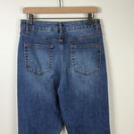 Oat New York Boot Cut Flare Jeans High Rise Women’s Size 8 or 29 Denim Raw Hem Blue Photo 5