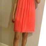 Alice + Olivia sweetheart neckline strapless coral salmon mini jazz dress Photo 1